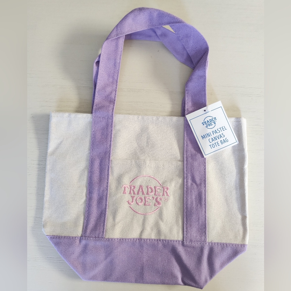 Trader Joe’s Canvas Tote Bag - Limited Edition, Lavender